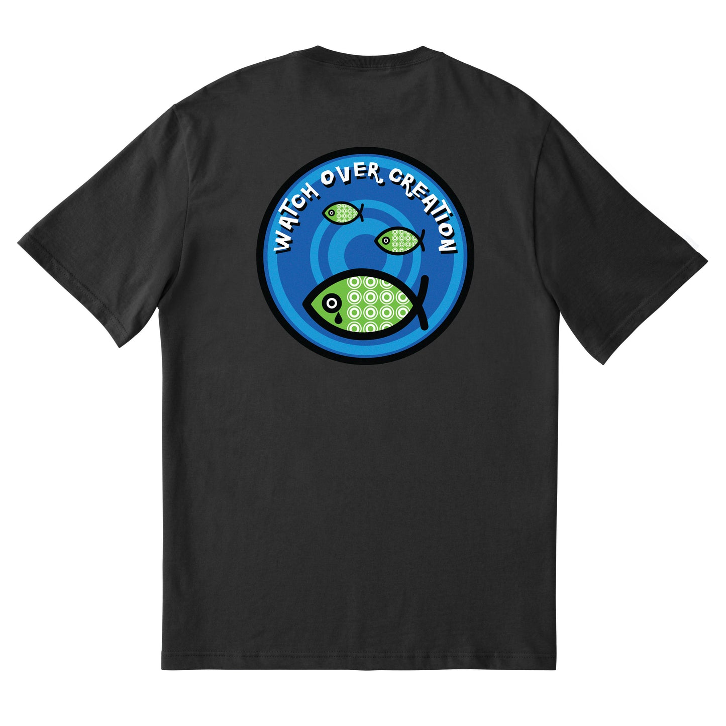 Watch Over Creation, Fish Unisex Tee, Black