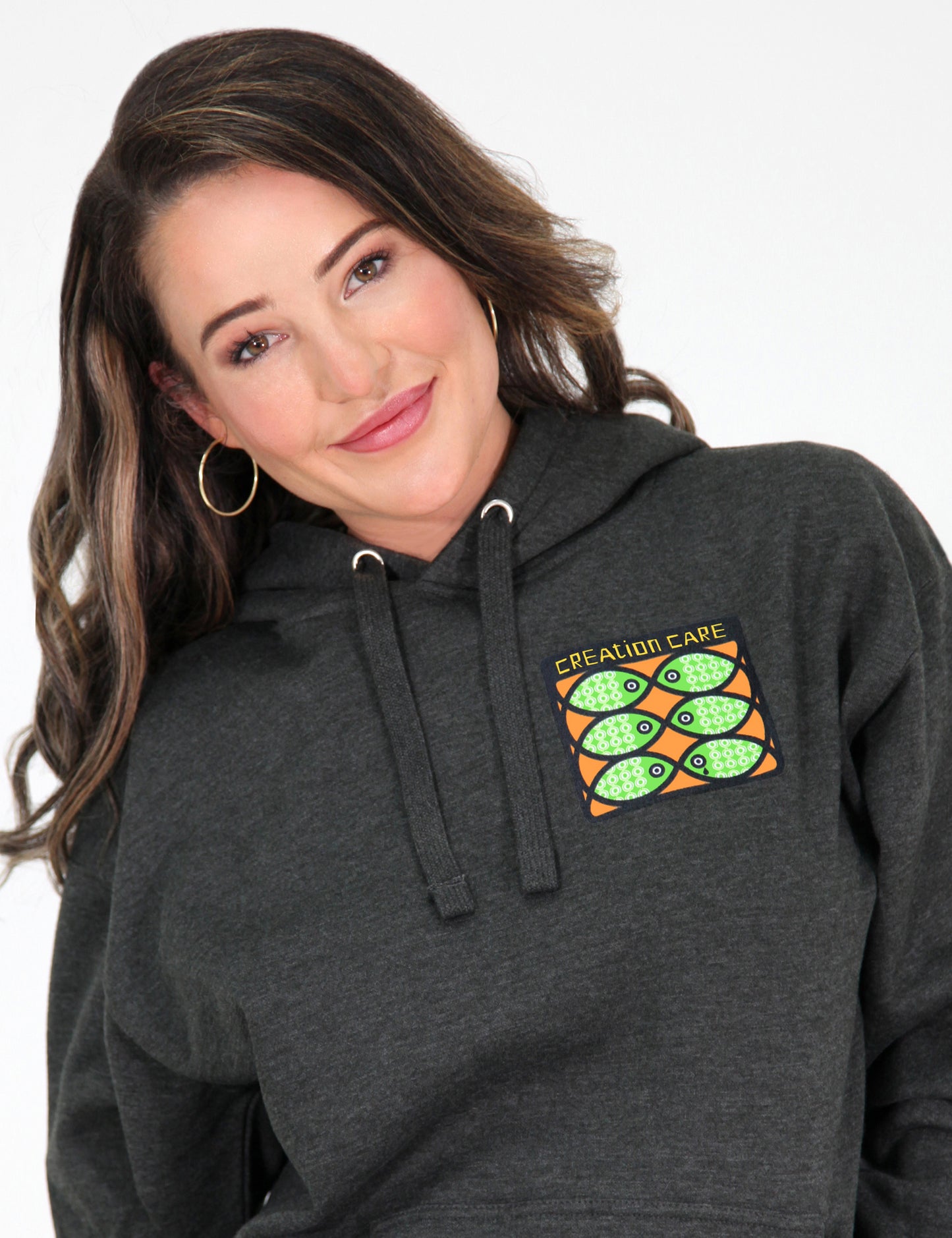 Creation Care Unisex Hoodie, Dk. Heather Gray