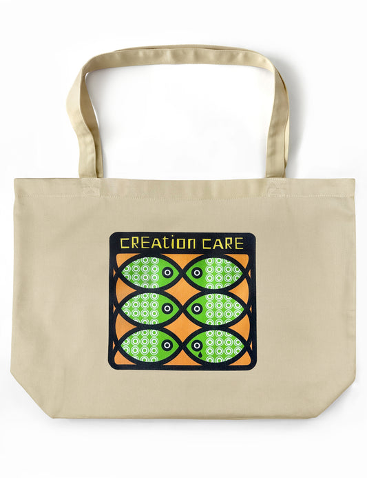 Creation Care Tote, Beige, Large