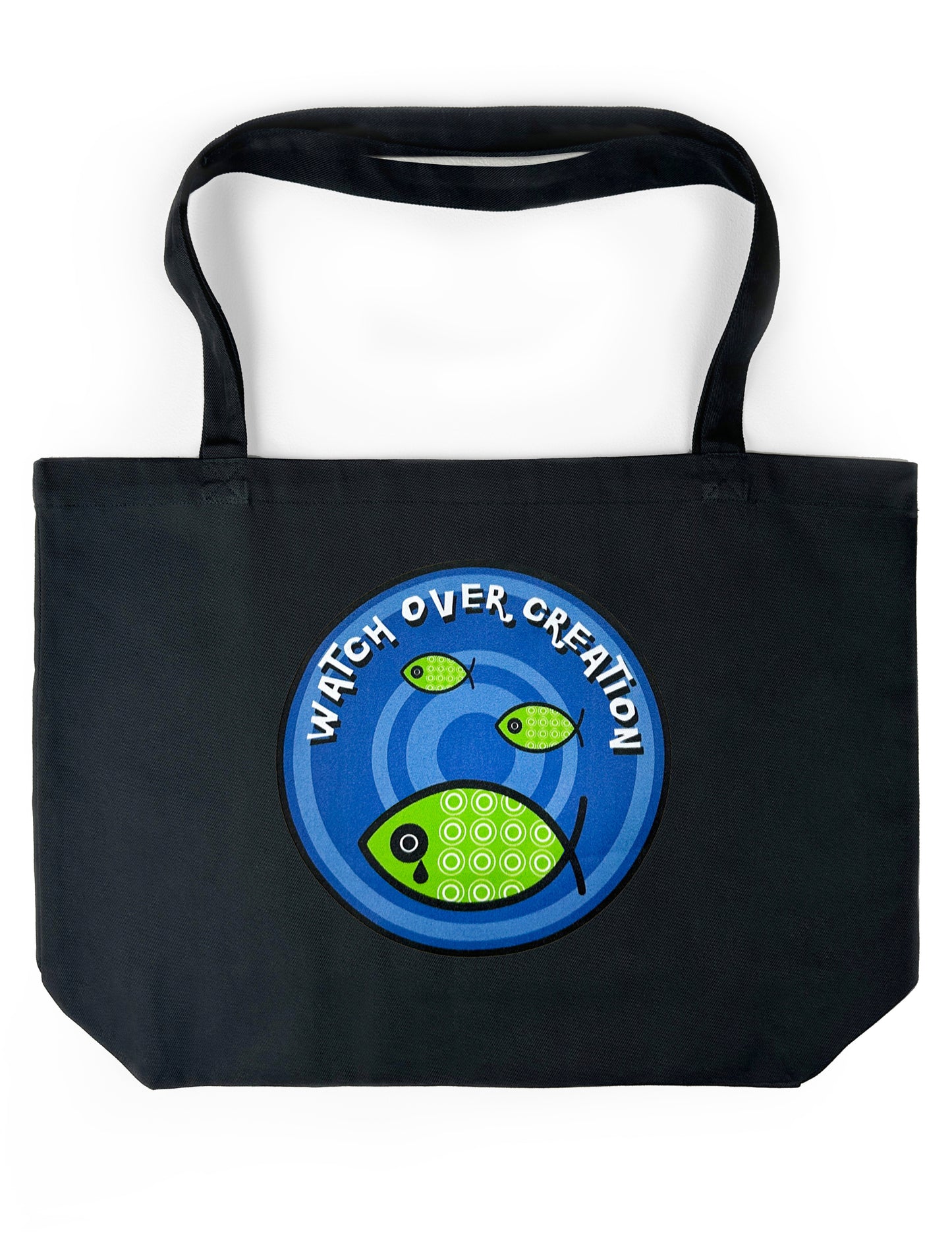 Watch Over Creation Tote, Black, Large