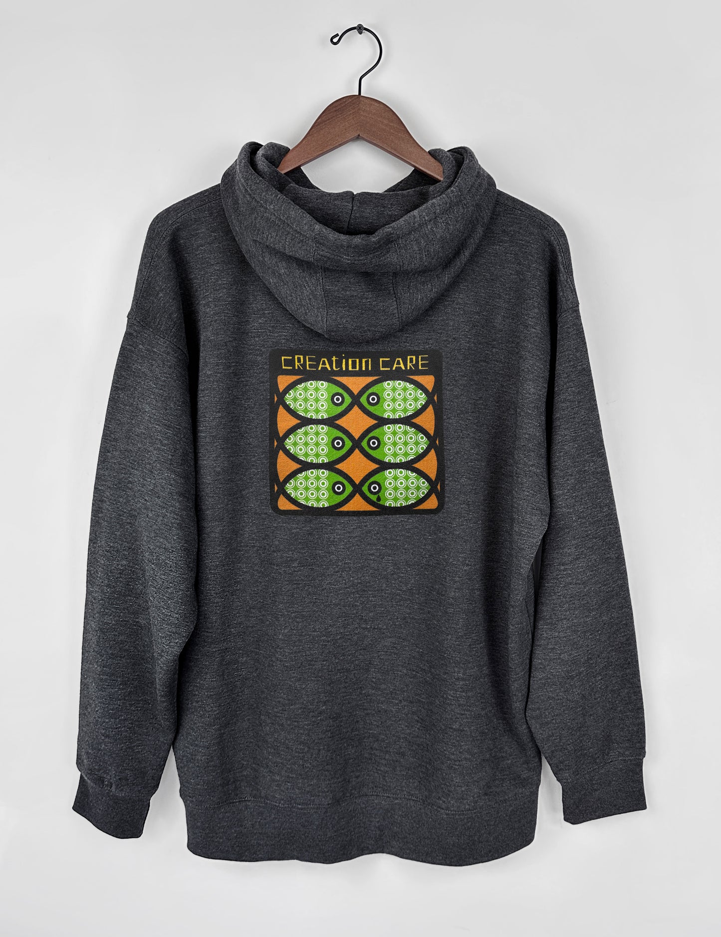 Creation Care Unisex Hoodie, Dk. Heather Gray