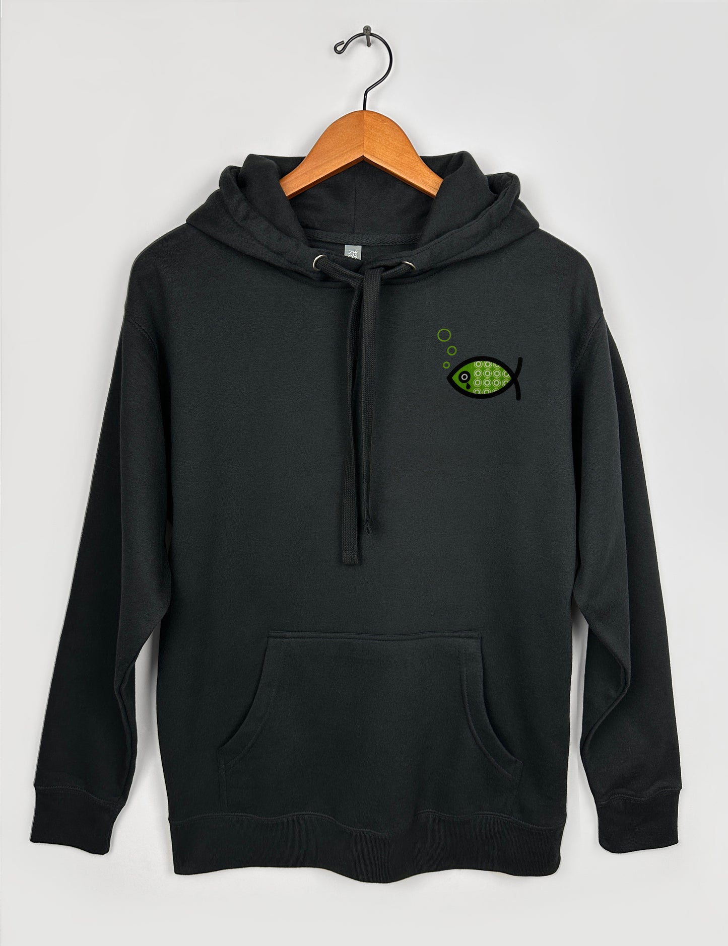 Creation Care Fish, Unisex Hoodie, Black