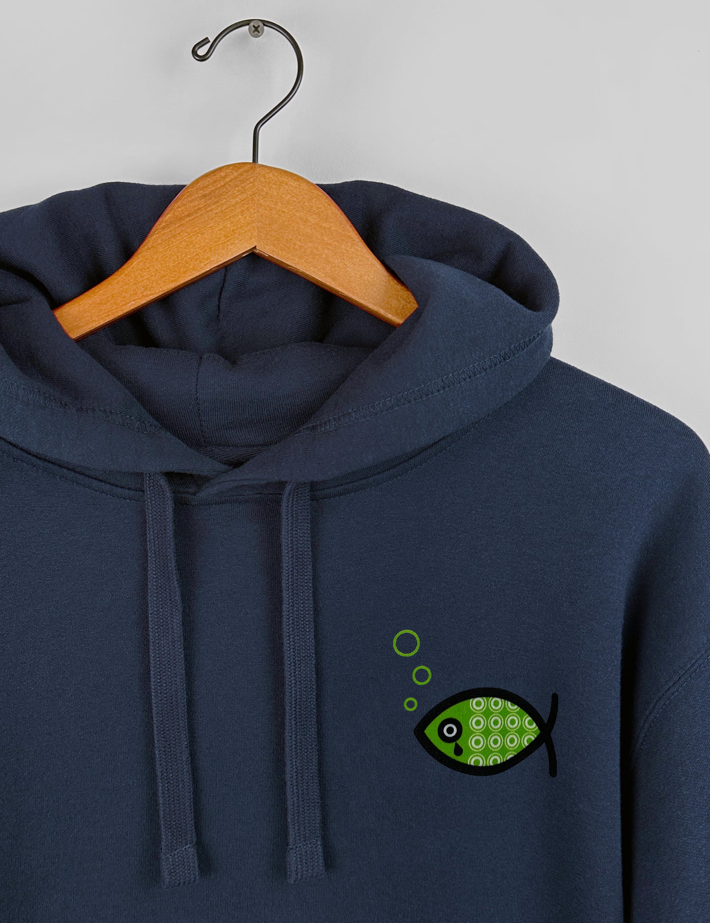 Watch Over Creation Fish Unisex Hoodie, French Navy