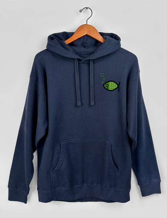 Watch Over Creation Fish Unisex Hoodie, French Navy