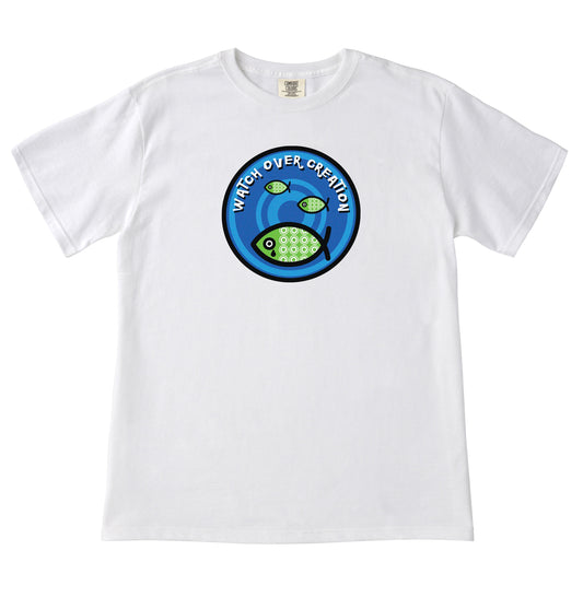 Watch Over Creation Youth Tee, White