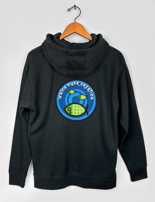 Watch Over Creation Unisex Hoodie, Black