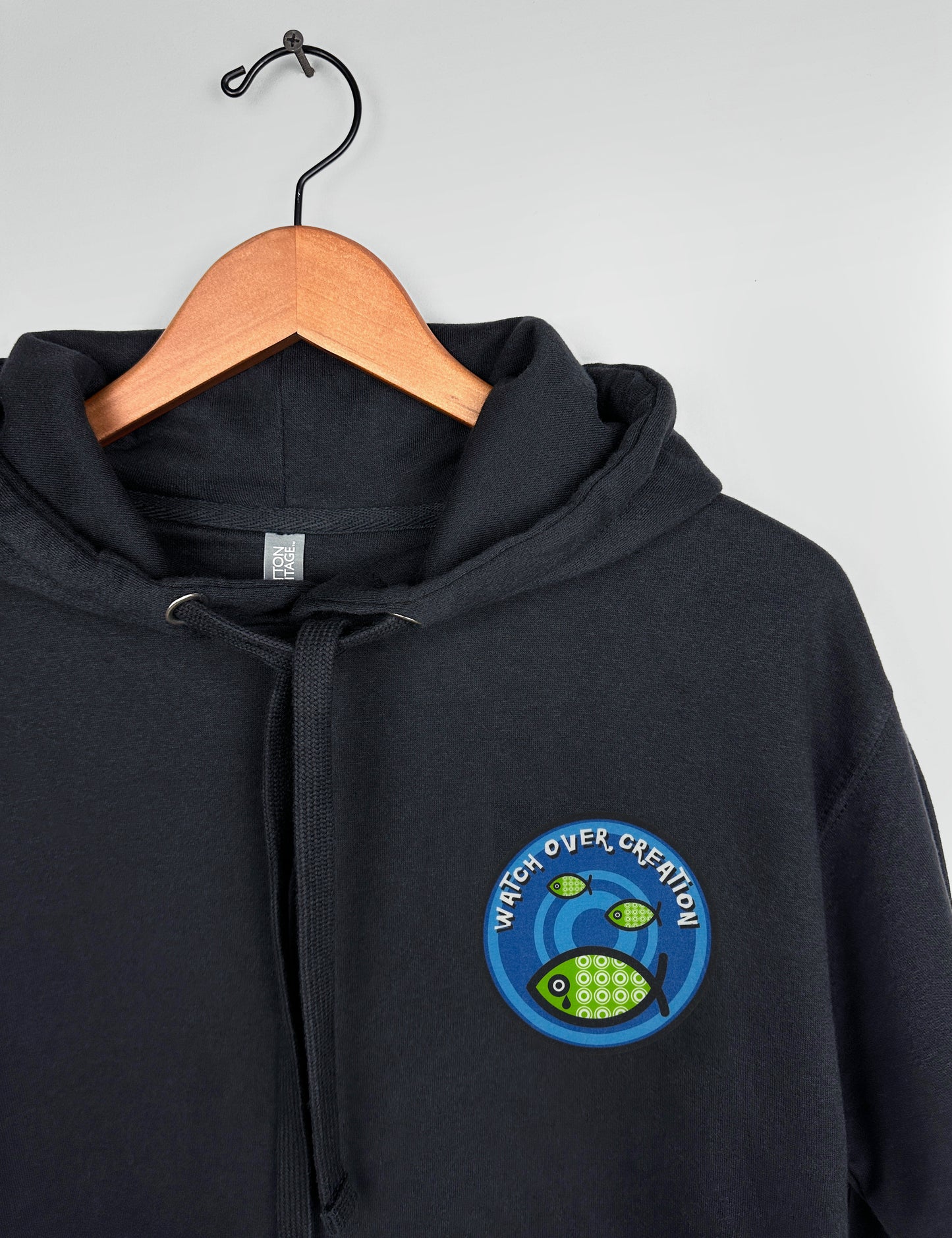 Watch Over Creation Unisex Hoodie, Black