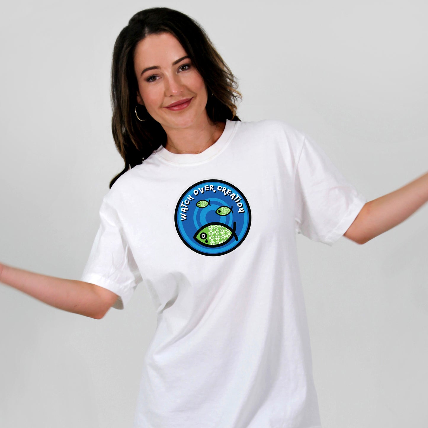Watch Over Creation Unisex Tee, White